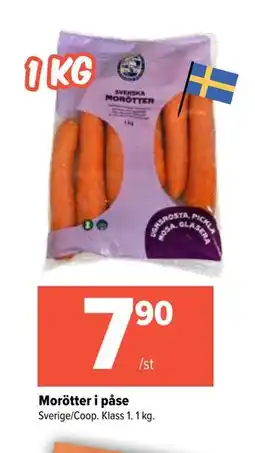 Coop Extra Morötter i påse, SEK 7.9 erbjuda