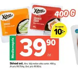 Coop Extra Skivad ost, Medlemspris erbjuda