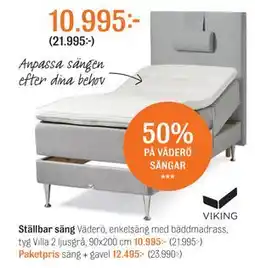 Mio Ställbar säng erbjuda