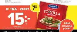 Coop Extra Tortilla original, SEK 15 erbjuda