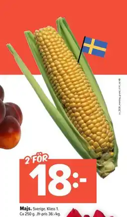 Coop Extra Majs., SEK 18 erbjuda