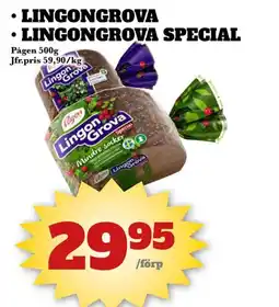 Bonum Matmarknad LINGONGROVA LINGONGROVA SPECIAL erbjuda