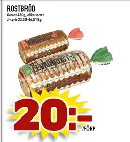 Bonum Matmarknad ROSTBRÖD erbjuda