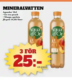Bonum Matmarknad MINERALVATTEN erbjuda
