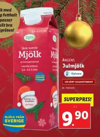 Lidl Ängens Julmjölk 1L erbjuda