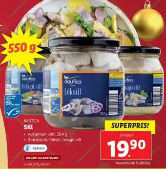 Lidl Nautica Sill 264g erbjuda