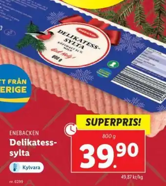 Lidl Enebacken Delikatess-sylta 800g erbjuda
