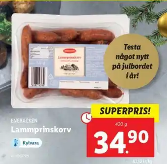 Lidl Enebacken Lammprinskorv 420g erbjuda