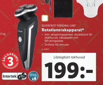 Lidl Silvercrest Personal Care Rotationsrakapparat erbjuda