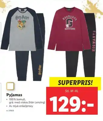 Lidl Pyjamas Stl. M-XL erbjuda