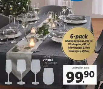 Lidl Ernesto Vinglas erbjuda