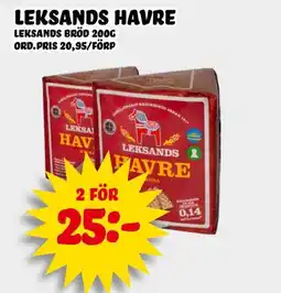 Nelins Leksands havre erbjuda