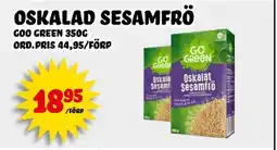 Nelins GO GREEN Oskalad sesamfrö erbjuda