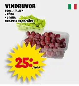 Nelins Vindruvor erbjuda
