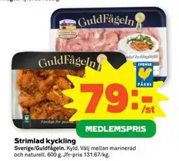 Stora Coop Strimlad kyckling, Medlemspris erbjuda