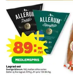 Stora Coop Lagrad ost, Medlemspris erbjuda