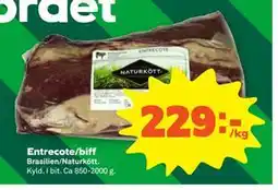Stora Coop Entrecote/biff, SEK 229 erbjuda
