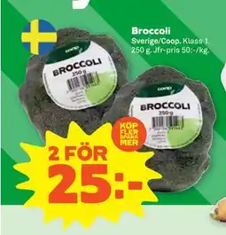 Stora Coop Broccoli, SEK 25 erbjuda