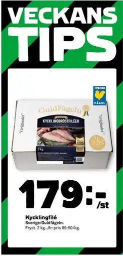 Stora Coop Kycklingfilé, SEK 179 erbjuda