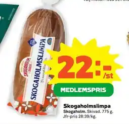 Stora Coop Skogaholmslimpa, Medlemspris erbjuda