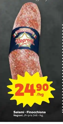 Stora Coop Salami - Finocchiona, SEK 24.9 erbjuda