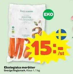 Stora Coop Ekologiska morötter, SEK 15 erbjuda