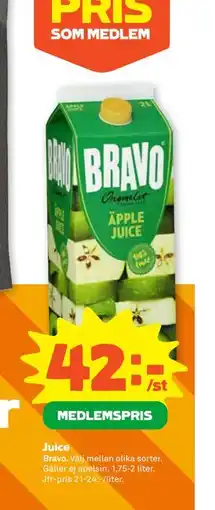 Stora Coop Juice, Medlemspris erbjuda