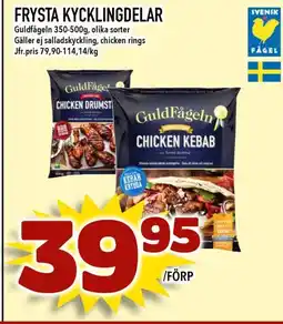 Nelins Guldfågeln Frysta kycklingdelar erbjuda