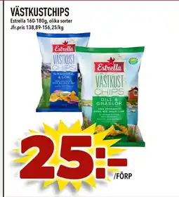 Nelins Estrella Västkustchips erbjuda