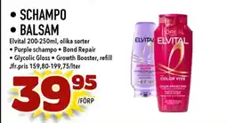 Nelins ELVITAL • Schampo • balsam erbjuda