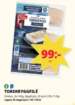 Tempo Findus Torskryggfilé erbjuda