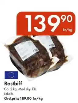 Snabbgross Rostbiff erbjuda