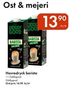 Snabbgross Oddlygood Havredryck barista erbjuda