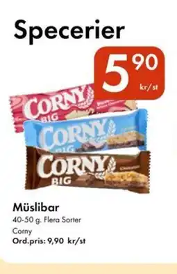 Snabbgross Corny Müslibar erbjuda