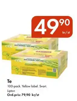 Snabbgross Lipton Te erbjuda