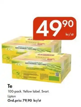 Snabbgross Lipton Te erbjuda