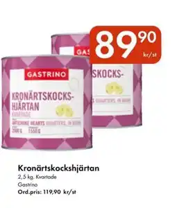 Snabbgross GASTRINO Kronärtskockshjärtan erbjuda
