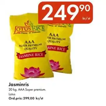 Snabbgross LOTUS Jasminris erbjuda