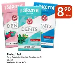 Snabbgross Läkerol Halstablett erbjuda