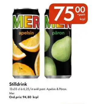 Snabbgross MER Stilldrink erbjuda