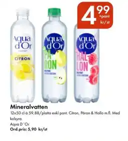 Snabbgross Aqua D'Or Mineralvatten erbjuda