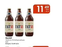 Snabbgross FAT21 Starköl erbjuda