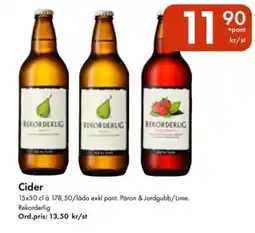 Snabbgross REKORDERLIG Cider erbjuda
