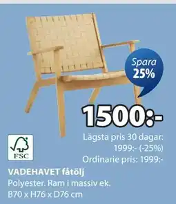 JYSK VADEHAVET fåtölj, SEK 1500 erbjuda