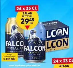 Border Shop Falcon Export eller Special Brew 5,2%, EUR 29.45 erbjuda