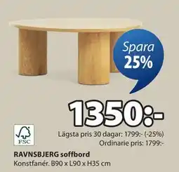 JYSK RAVNSBJERG soffbord, SEK 1350 erbjuda