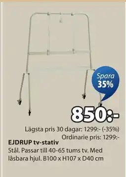 JYSK EJDRUP tv-stativ, SEK 850 erbjuda
