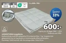 JYSK GJENDETUNGA tyngdtäcke erbjuda
