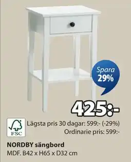JYSK NORDBY sängbord, SEK 425 erbjuda