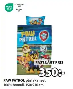 JYSK PAW PATROL påslakanset, SEK 350 erbjuda
